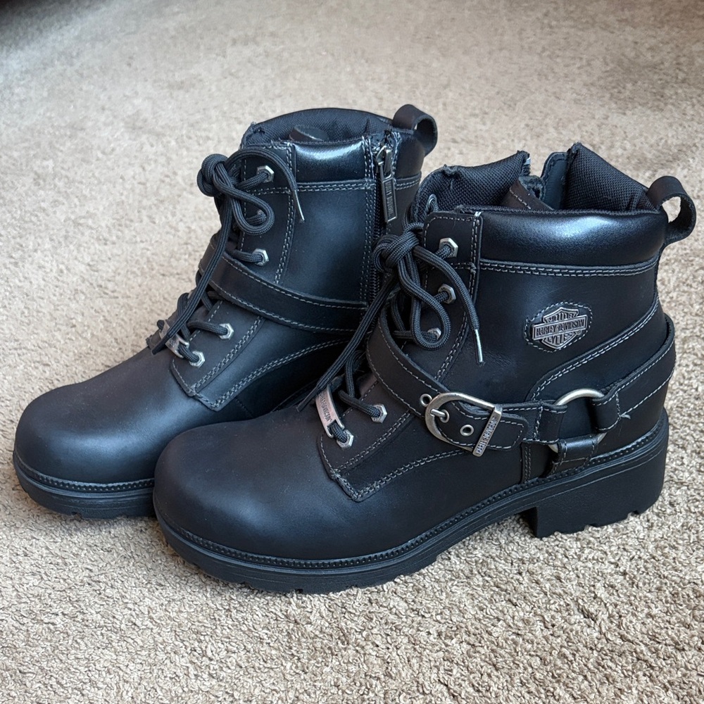Harley-Davidson Women’s Black Leather Boots